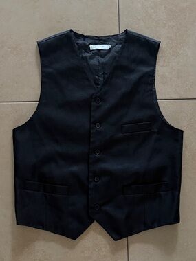 Pierre Cardin Black Men's Dress Vest